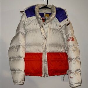 THE NORTH FACE Sierra Colorblock 600 Fill Power Down Ripstop Parka Puffer Jacket